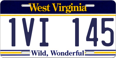 WV license plate 1VI145