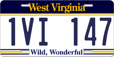 WV license plate 1VI147