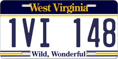 WV license plate 1VI148