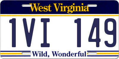 WV license plate 1VI149