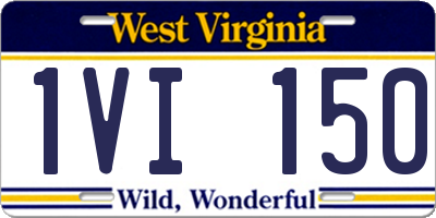 WV license plate 1VI150