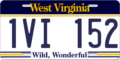 WV license plate 1VI152