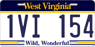WV license plate 1VI154