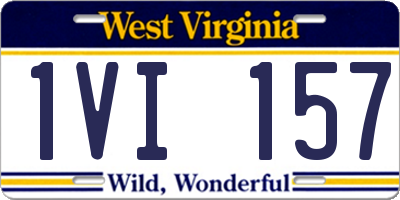WV license plate 1VI157