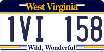 WV license plate 1VI158