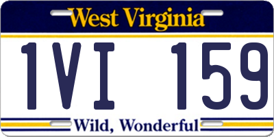 WV license plate 1VI159