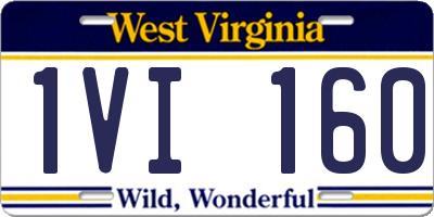 WV license plate 1VI160