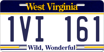WV license plate 1VI161