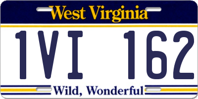 WV license plate 1VI162