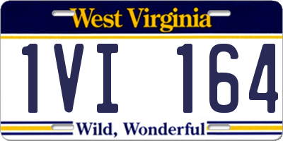 WV license plate 1VI164