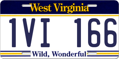 WV license plate 1VI166
