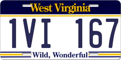 WV license plate 1VI167