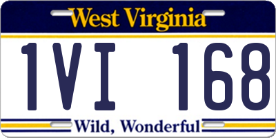 WV license plate 1VI168