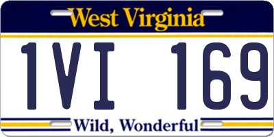 WV license plate 1VI169
