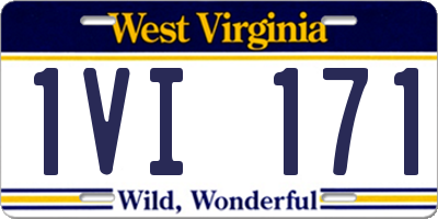 WV license plate 1VI171