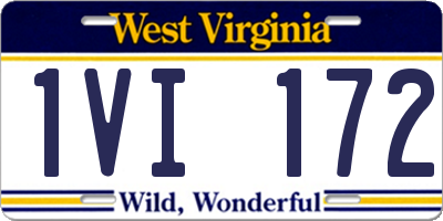 WV license plate 1VI172