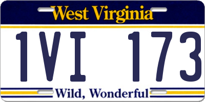 WV license plate 1VI173