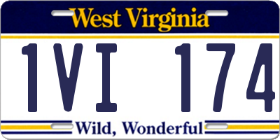 WV license plate 1VI174