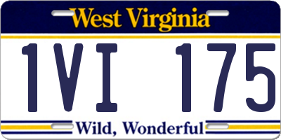WV license plate 1VI175