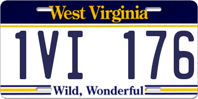 WV license plate 1VI176