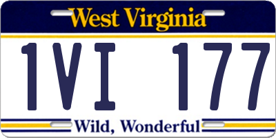 WV license plate 1VI177