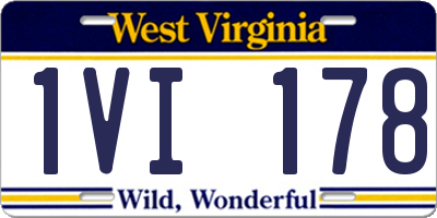 WV license plate 1VI178