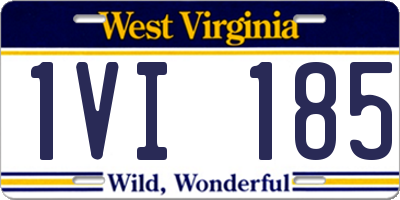 WV license plate 1VI185