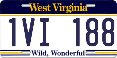 WV license plate 1VI188