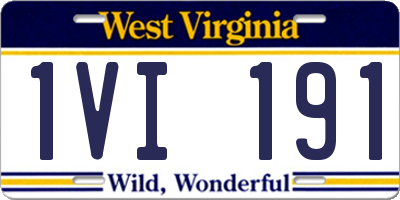 WV license plate 1VI191