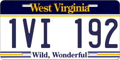 WV license plate 1VI192