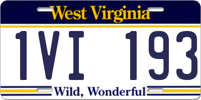 WV license plate 1VI193