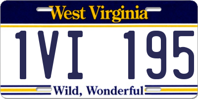 WV license plate 1VI195