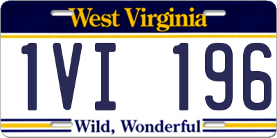 WV license plate 1VI196