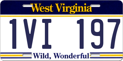 WV license plate 1VI197