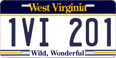 WV license plate 1VI201
