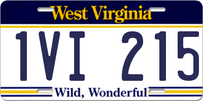 WV license plate 1VI215