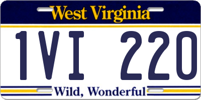 WV license plate 1VI220