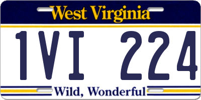 WV license plate 1VI224