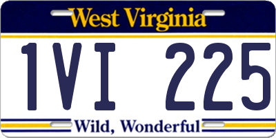 WV license plate 1VI225