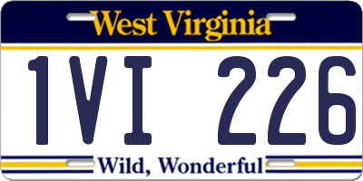 WV license plate 1VI226