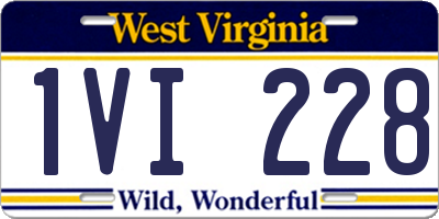WV license plate 1VI228