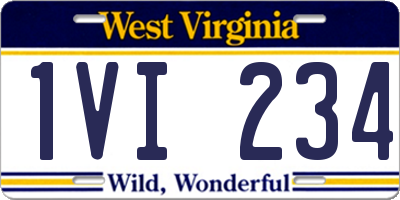 WV license plate 1VI234