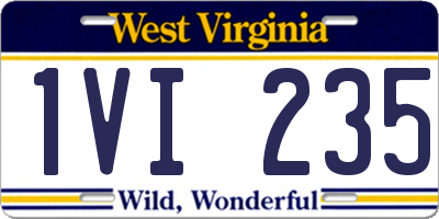 WV license plate 1VI235
