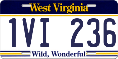 WV license plate 1VI236