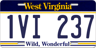 WV license plate 1VI237