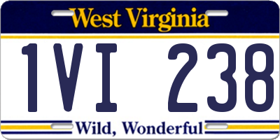 WV license plate 1VI238