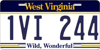WV license plate 1VI244