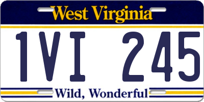 WV license plate 1VI245