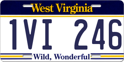 WV license plate 1VI246