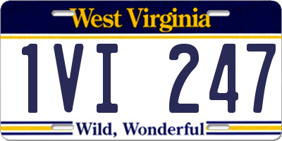 WV license plate 1VI247
